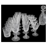 WATERFORD Crystal Glass Grouping and Decanter
