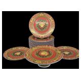 14 VERSACE Medusa Plates Together with a Tazza.