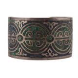 JEWELRY. Mexican Arte en Plate Sterling Bracelet.