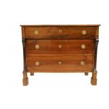 Biedermeier Dresser with Ebonized Columns.
