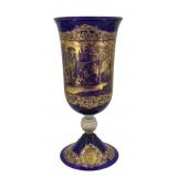 Cobalt & Gilt Decorated Goblet
