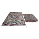 Lot of 2 Antique Kilm Carpets.