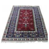 Vintage And Finely Hand Knotted Caucasian Style