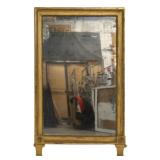 Antique Carved Giltwood Over Mantel Mirror.
