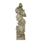 Marble Sculpture Of Lady With Child