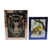 2 Vintage Art Deco Style Pieces Of Wall Art.