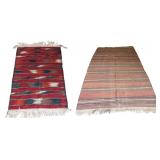 2 Vintage and Finely Hand Knotted Carpets.