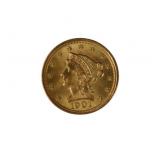 NUMISMATICS. 1901 $2.50 Liberty Head Gold Coin