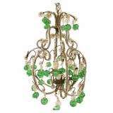 Midcentury Beaded Chandelier.