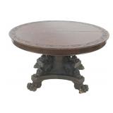 Antique Oak Pedestal Table in the Style of Horner.