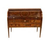 18th/19th C Italian Barrel & Leathertop Desk.