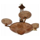 M. MODEL VERDUN  French Art Deco Chandelier.