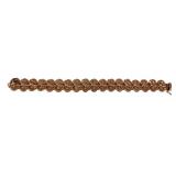 JEWELRY. 14kt Gold Filigree Link Bracelet.