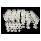 Large Grouping Waterford Alana Pattern Glasses