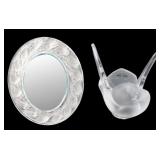 LALIQUE Table Mirror Together With A Dove