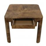 Midcentury Karl Springer Parchment Card Table.