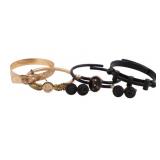 JEWELRY. Victorian Bangle & Cuff Grouping.
