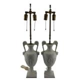 Fine Antique Pair Of Classical Parian Porcelain