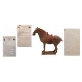 Chinese Tang Dynasty Pottery Horse.