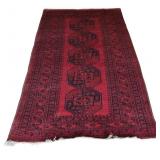 Vintage and Finely Hand Knotted Afghan Tashan