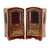 Pair of Porte-Mondre or Chair Form Display Cases.
