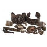 JEWELRY Assorted Mexican Sterling & Silver Jewelry