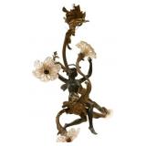 Antique Gilt & Patinated Bronze Fairy Chandelier