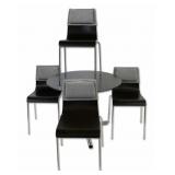 Contemporary Dinette Table & 4 Chairs.