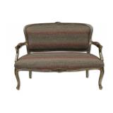 Vintage Carved, Gilt & Finely Upholstered Louis XV