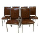 6 Midcentury Milo Baughman (attrib) Chairs.