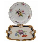 Two Meissen Serving Platters / Plates.