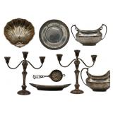 SILVER. Collection of Sterling Objects.