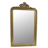 Antique Carved Giltwood Pier Mirror.