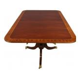 Vintage Mahogany Twin Pedestal Dining Table &