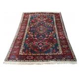 Vintage and Finely Hand Knotted Baktiahri Carpet.