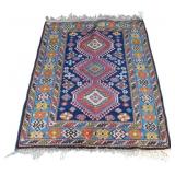 Vintage and Finely Hand Knotted Shiraz Luri Carpet