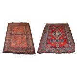 Vintage and Finely Hand Knotted Prayer Rug + One
