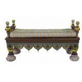 MacKenzie-Childs "Ridiculous" Bench.