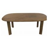 Modernist Wood Dining Table.