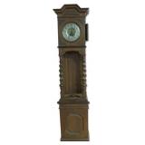 Antique Oak Grandfather Clock