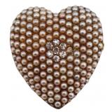 JEWELRY. Signed 14kt Gold Pearl and Diamond
