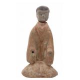 Antique Chinese Painted Tomb Attendant.