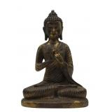Southeast  Asian Gilt Bronze Seated Buddha.