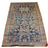 Vintage and Finely Hand Knotted Kazak Style Rug.