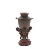 After MOREAU Bronze Urn Held Up By (3) Putti