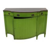 BAKER Signed Bow Front Cabinet.