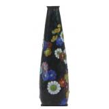Camille Faure Enamel on Copper Floral Vase.