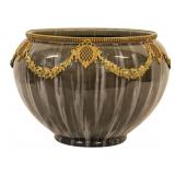 Antique Bronze Mounted Porcelain Bowl.