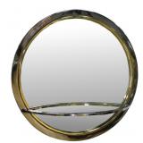 Vintage Pace Round Chrome Mirror.