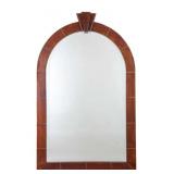 KARL SPRINGER Signed Midcentury Parchment Mirror.